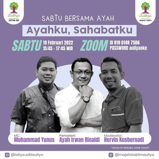  Webinar Sabtu Bersama Ayah dengan tema “Ayahku, Sahabatku”