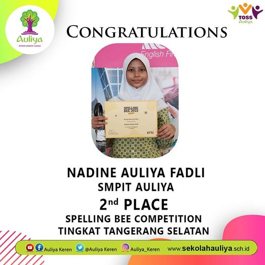  SMPIT AULIYA RAIH JUARA SPELLING BEE TINGKAT TANGERANG SELATAN