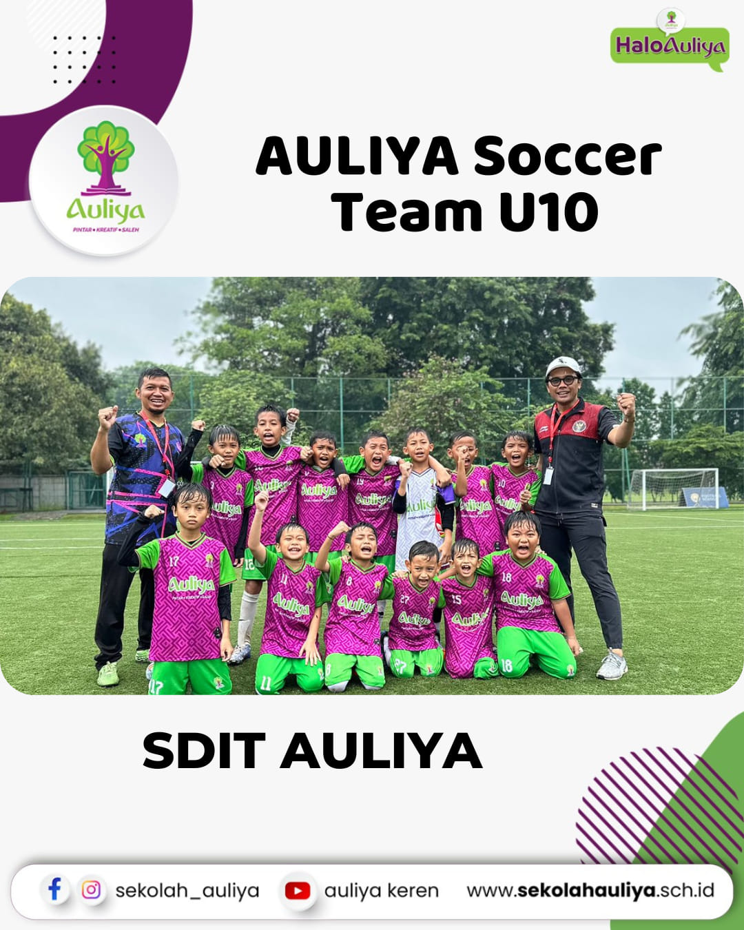  Kokoh di Puncak Klasemen JSFL! Inilah Laga Pertandingan AULIYA Soccer Team U10