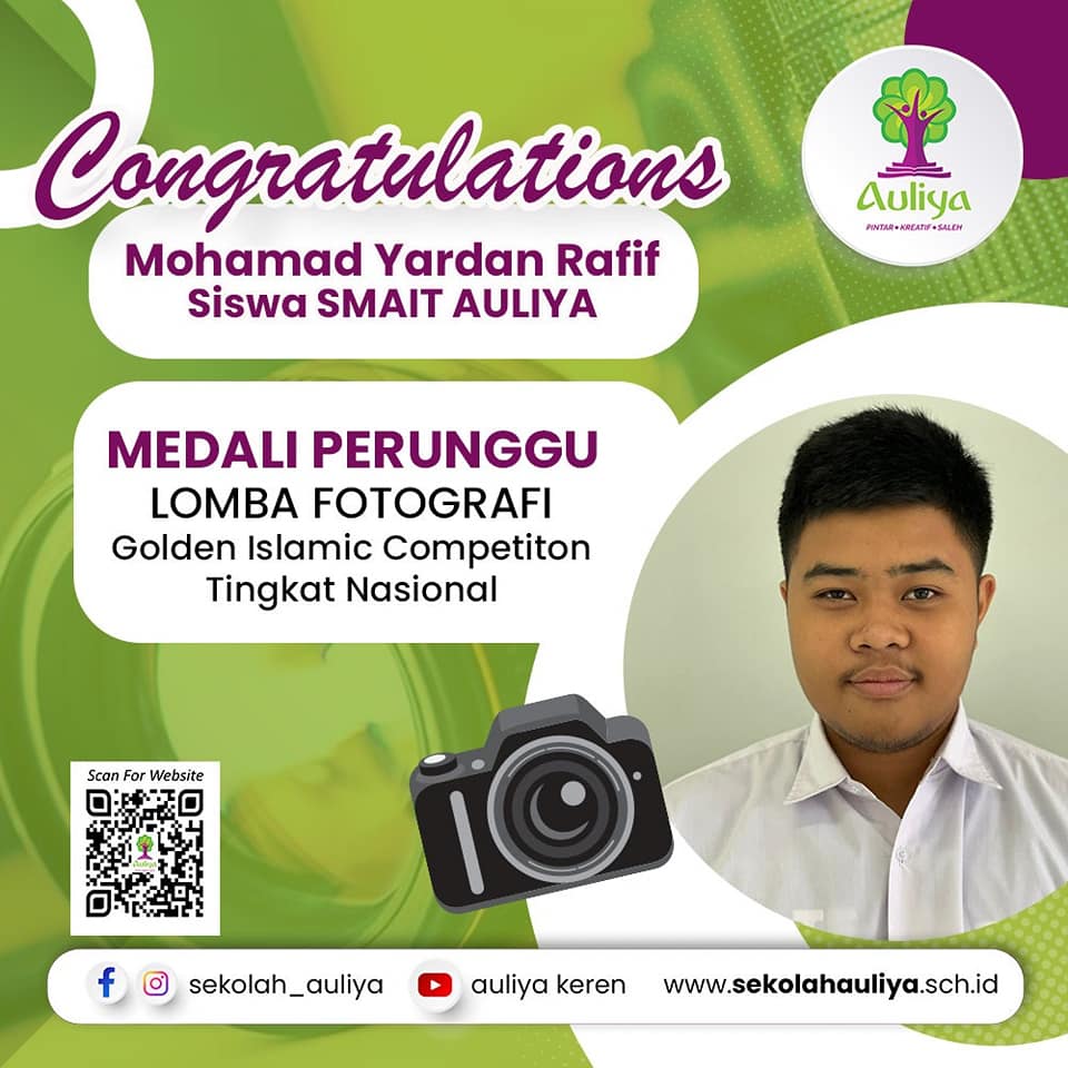  Siswa SMAIT AULIYA Raih Juara Lomba Fotografi Golden Islamic Competition