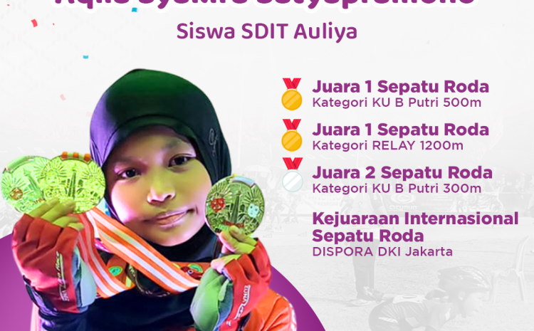  Siswa SDIT Auliya Raih Juara Sepatu Roda Tingkat Internasional