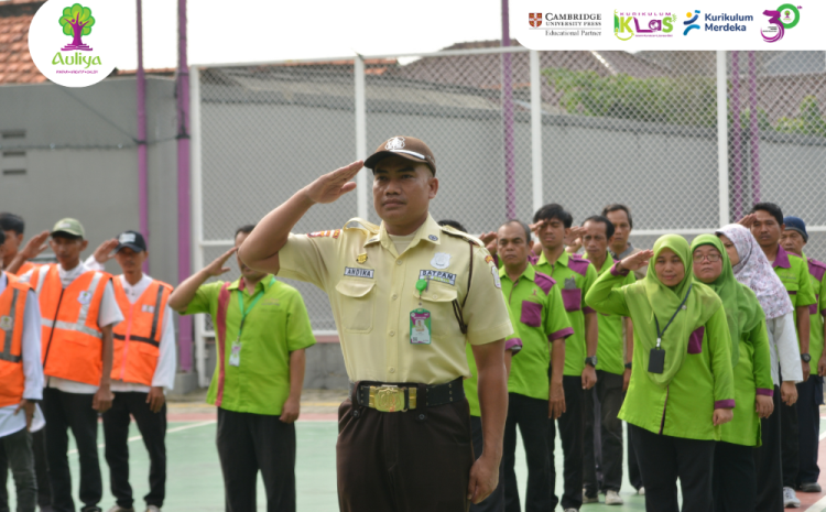  Memperkuat Semangat dan Kedisiplinan dalam Bekerja, Sekolah Auliya Gelar Apel Rutin Staf Umum